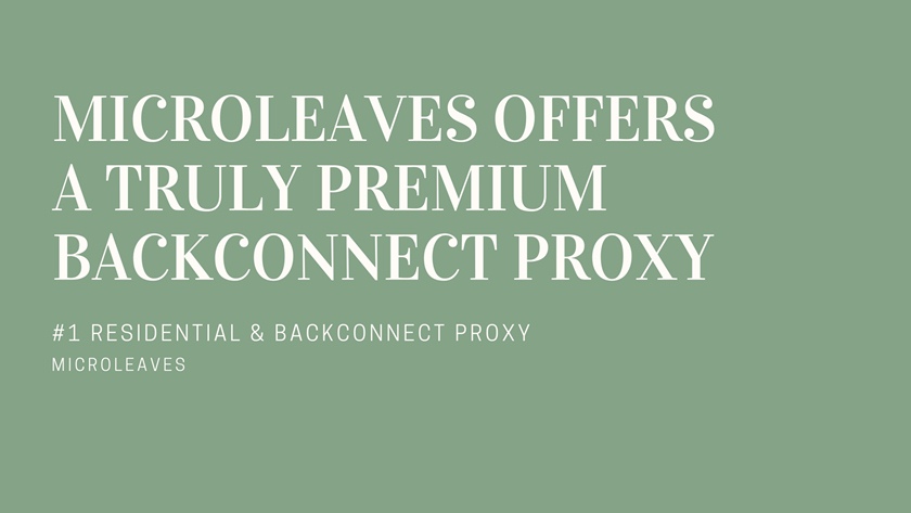 Premium Backconnect Proxy Service
