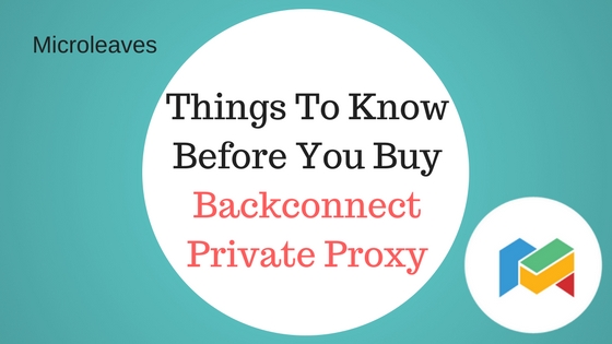 Backconnect Private Proxy
