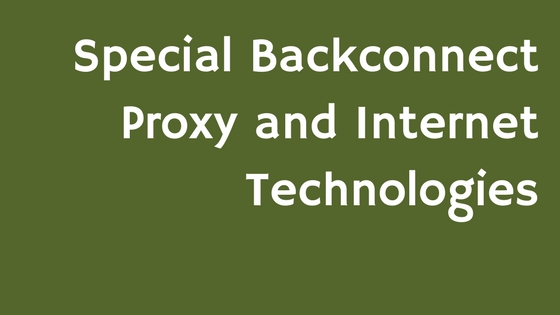 special backconnect proxy